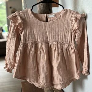 Kids Pink Ruffled Top